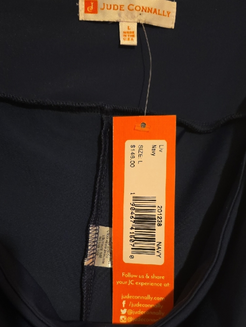 Jude Connally Navy Pleated Mini Skorts - Picture 4 of 5